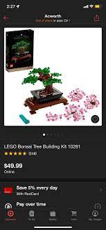 Lego Bonsai Tree Building Kit 10281 In 2021 Bonsai Tree Tree Lover Bonsai