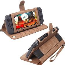 Nintendo Switch Portable Leather Case Multifunction Travel Carrying Stand Cover Nintendo Switch Nintendo Switch Case Leather Case Nintendo Switch Accessories