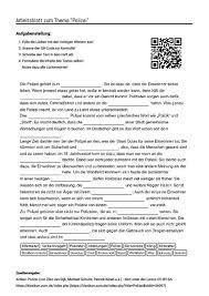 Deutsch daf arbeitsblatter beliebteste ab 14315 results. Arbeitsblatt Mit Luckentext Zum Thema Polizei German Language Learning German Language Konstanz