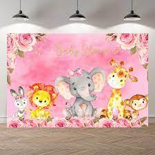 Elephant friends giclee print from an original watercolor painting by eric sweet (original has been sold). Seekpro Pink Elephant Girl Birthday Party Baby Shower Banner Backgrounds Printed Professional Photographic Studio Backdrop Background Aliexpress