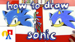 How To Draw Sonic The Hedgehog Art For Kids Hub How To Draw Sonic Art For Kids