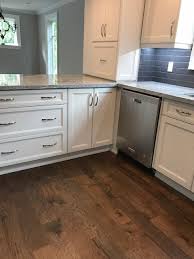 hickory hardwood flooring in open
