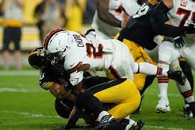 Cleveland Browns running back Nick Chubb in game against the Pittsburgh  Steelers, September 18, 2023 - cleveland.com