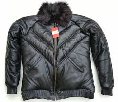 Mens Genuine Leather V Bomber Jacket Fox Fur Collar Lambskin Hip Hop Designer Jacket By Lizaz Leather Jacket Men Style Leather Jacket Men Leather Jacket Style