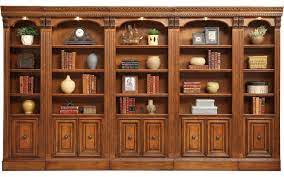Designed to complete the look of your custom library configuration, this essential segment features adjustable. Parker House Huntington 5 Piece Library Wall In Pecan Traditional Bookcases By Unlimited Furniture Group Houzz