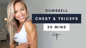1 the best chest and tricep workout. 30 Min Dumbbell Chest Triceps Workout At Home Youtube