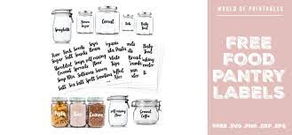 Download Pantry Labels Pack Free Printable Svg Files Svg Png Dxf Eps