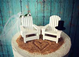 Adirondack Beach Wedding Chairs Adirondack Chairs Wedding Cake Etsy Beach Wedding Cake Toppers Beach Wedding Cake Wedding Cake Toppers