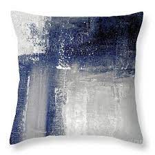 The embellishments give a shimmering sophistication with hints of metallic glimmer for a luxe presentation. Navy Blue And Grey Abstract Throw Pillow For Sale By Vesna Antic Navy Blue And Grey Living Room Throw Pillows Living Room Blue Living Room Decor