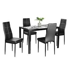 Round black dining room sets. Glass Dining Room Set Metal Leg Tempered Glass Dining Table And Chair 4 Seater 6 Seater Buy Dining Room Table Set Leather Chair Tempered Glass Dining Table Dining Table 4 Seater Product On