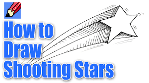 How To Draw Shooting Stars Youtube With eraser , when the drawing is perfect , outline it with marker / pen , then you can color it :d hope you enjoy it and let me know what do you want me to draw next? how to draw shooting stars