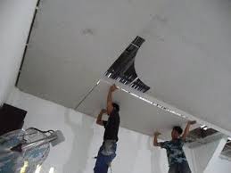 Plafon gypsum juga bisa diaplikasikan di bangunan seperti. Memasang Plafon Gypsum Rangka Puring Motip Kolam Youtube