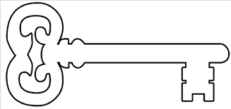 Key Clipart Colouring Page 12 600 X 283 Dumielauxepices Net Clip Art Free Clip Art Keys Art