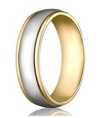 Designer Men S Wedding Ring Mixed 14k Yellow And White Gold 4mm White Gold Wedding Bands Men S Wedding Ring Mixed Gold Wedding Ring