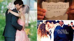 Your wedding celebration vows can establish the tone of your marriage in a best manner and make one of the most. Wedding Vow Inspiration Beautiful Wedding Readings From Movies Tv Shows Closer
