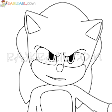 Ausmalbilder Sonic 118 Schwarz Weiss Bilder Drucken Sie Kostenlos