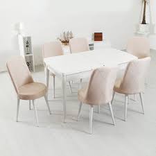 6 kişilik yemek masası çeşitlerini indirimli fiyatlarla almak için tıkla. Evform Milla 6 Kisilik Beyaz Acilir Mutfak Masa Sandalye Takimi