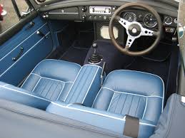 Mgb Interior In Blue British Sports Cars Custom Cars Mg Cars