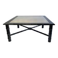 Bamboo coffee table boho franco albini vintage bentwood rattan wicker. Mcguire Style Bamboo And Cane Glass Topped Square Coffee Table Chairish Glass Top Coffee Table Vintage Furniture For Sale Coffee Table Square