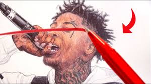 Maybe you would like to learn more about one of these? Drawing Nle Choppa With Ballpoint Pens Youtube
