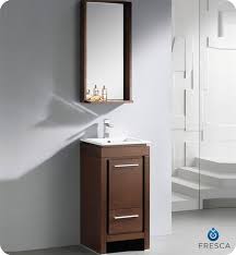 The aries wall mounted vanity has a very slim frame with depth dimensions measuring 19″. 16 Small Modern Bathroom Vanity Wenge Finish