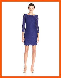 Adrianna Papell Women S 3 4 Sleeve Lace Dress Neptune 6 All About Women Amazon Partner Link Lace Dress With Sleeves Cocktail Dress Lace Womens Dresses