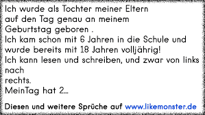 Ich Wurde Als Tochter Meiner Elternauf Den Tag Genau An