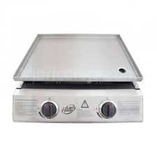 Limpia la plancha de cocina cuando aún esté caliente, de esta forma podrás despegar más fácilmente los restos de pan, carne, pescado… Plancha De Asar Gas 2 Fuegos Larryhouse Lh1644 Inoxidable