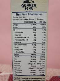 Diets high in calories from added sugars can make it difficult to meet da. Oatmeal Squares Original Quaker 411g