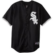 Black And White Baseball Jersey Amazon Com Mlb Chicago White Sox Alternate Replica Jersey Black Black Button Up Shirt Black Button Down Shirt Black Shirt