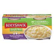 Simply well® tapioca pudding only has 90 calories and 5 grams of sugar per serving. Kozy Shack Simply Well No Sugar Tapioca Pudding Snack Cups Shop Pudding Gelatin At H E B