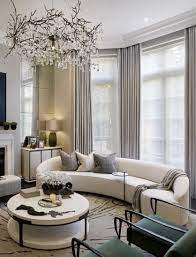 Elegant Art Deco Style Luxury Living Room Dear With Curved Sofa In White Velvet And Teal Ch In 2021 Classy Living Room Luxury Living Room Living Room Decor Inspiration