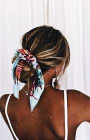 Scarf Bun Hair Styles Scarf Hairstyles Easy Hairstyles For Medium Hair