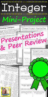 Use The A Professional Simulation To Promote Self Discovery During This Math Project On Integers Students Will Present C Integers Math Projects Math Integers