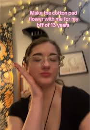 No Rizz Flower Made of Cotton Pads