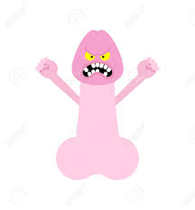 Angry Penis Cartoon Isolated. Evil Cock Vector Illustration Royalty Free  SVG, Cliparts, Vectors, And Stock Illustration. Image 140690496.