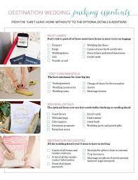The Only Destination Wedding Packing List You Need Destination Wedding Packing List Destination Wedding Checklist Wedding Checklist