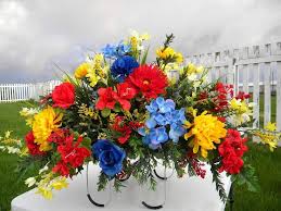 Memorial day flowers for cemetery. 15 Memorial Day Flowers Ideas In 2021 Grave Flowers Memorial Flowers Grave Decorations