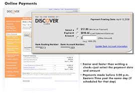 Compare credit cards to find which offer is right for you. Discover Card Look Inside Online Payments