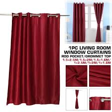 Burgundy curtains and gray walls. Burgundy Curtains Blackout Drapes Home Decorations Thermal Insulated Solid Blackout Living Room Curtains Draperies For Present Single Panel 42 X 84 Inches Red Walmart Com Walmart Com
