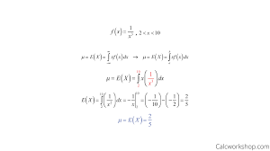 Expected Value Variance Continuous Random Variable