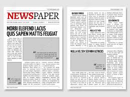 The name tabloid originates from the word table. Vintage Newspaper Journal Vector Template Paper Tabloid On Newsprint Royalty Free Cliparts Vectors And Stock Illustration Image 63491910