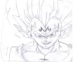 Use c shaped lines to enclose the ears on each side. Dragon Ball Z Majin Vegeta Drawing Hd Wallpaper Gallery