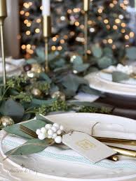 Check spelling or type a new query. Casual Chic Green And White Christmas Tablescape