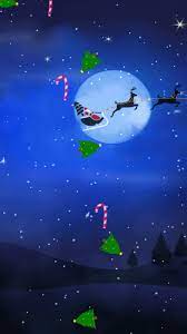 Santa Pictures Live Wallpaper Santa Winter Christmas Eve Santa Sleigh And Reindeer Christmas Eve Pictures Santa Pictures Wallpaper Iphone Neon