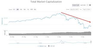 Eth continues to gain even when btc also bleeds with it. Crypto Market Cap Drops Billion In The Latest Rout