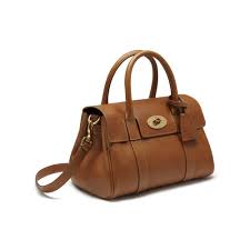 Small Bayswater Satchel In Oak Natural Leather With Brass Women Mulberry Bayswater Satchel Mulberry Bag Fashion Bags