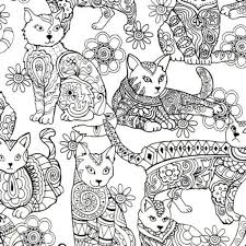 Black And White Cat Pictures To Color Pin On Coloring Pages For Adults
