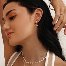 Hanging star earrings shop