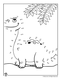 Dinosaur Dot To Dots Printable Activity Pages Woo Jr Kids Activities Dinosaur Worksheets Kindergarten Addition Worksheets Dinosaurs Preschool